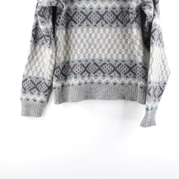 Vintage Streetwear Fair Isle Chunky Wool Sweater - Picture 8 of 10